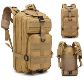 Men's 30L Compact Outdoor Sports Mountaineering; Hiking; Camping Backpack (Color: khaki)
